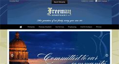 Desktop Screenshot of freemanmortuary.com
